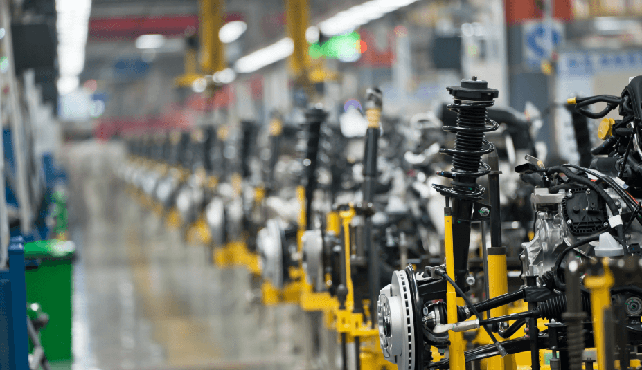 Car engine manufacturing assembly line