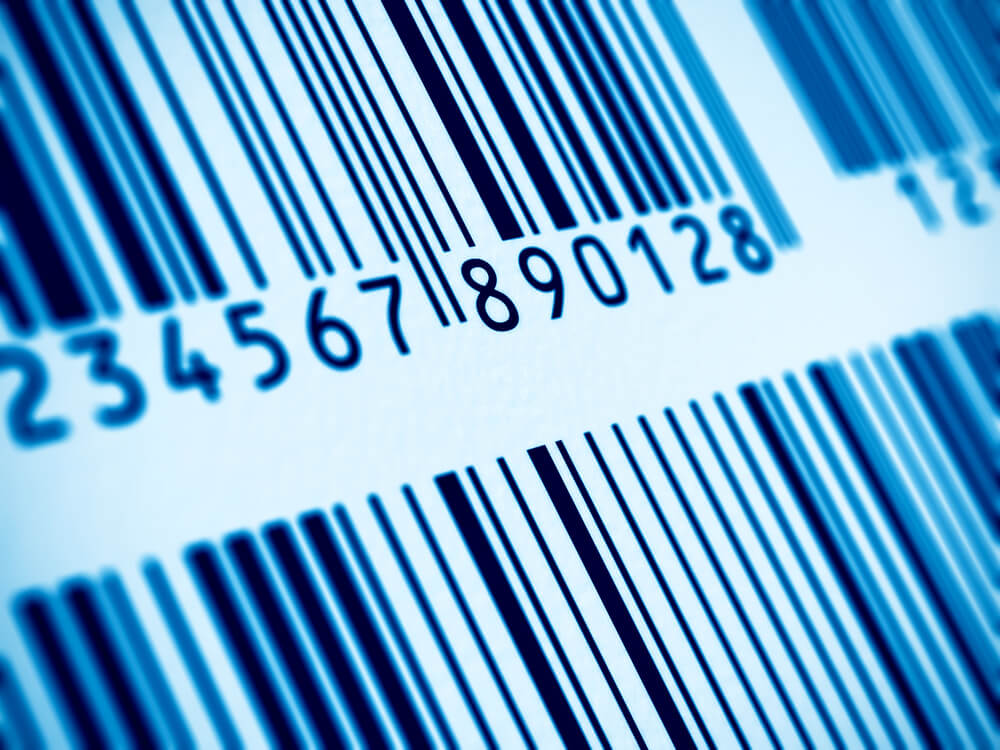 Close up of barcode